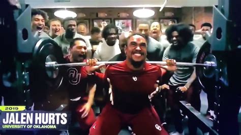 jalen hurts squat max|Jalen Hurts Squats 600 Pounds!